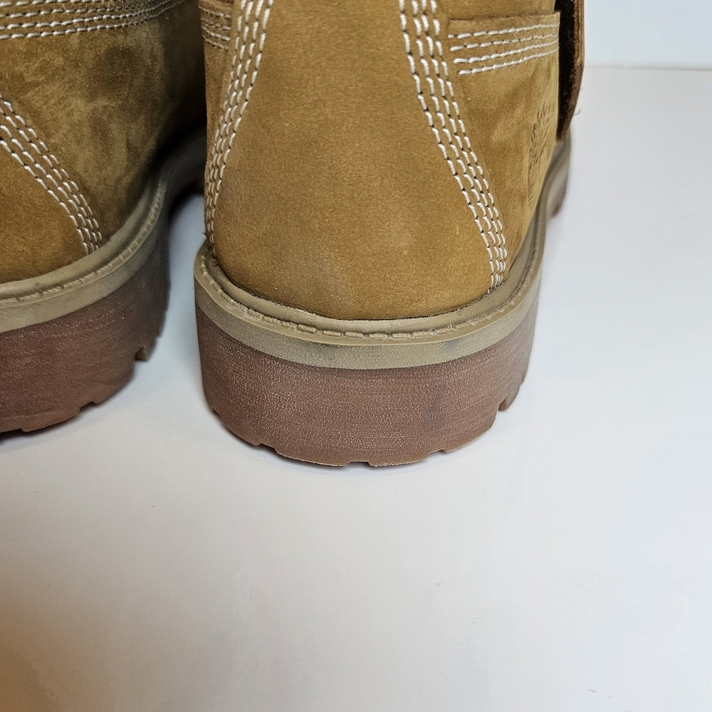 Timberland Premium 6 Inch Waterproof Boots Wheat Nubuck Size 7 Womens Junior 5 - Picture 4 of 10